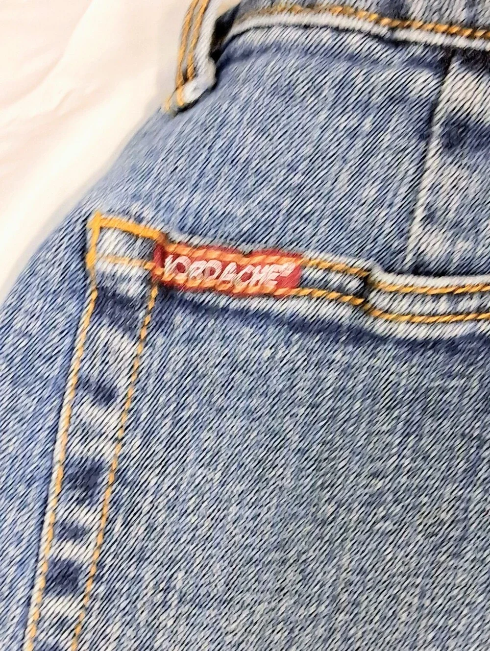 Girl's 11-12 Jordache Classic Medium Blue Denim Button And Zip Closure Jeans